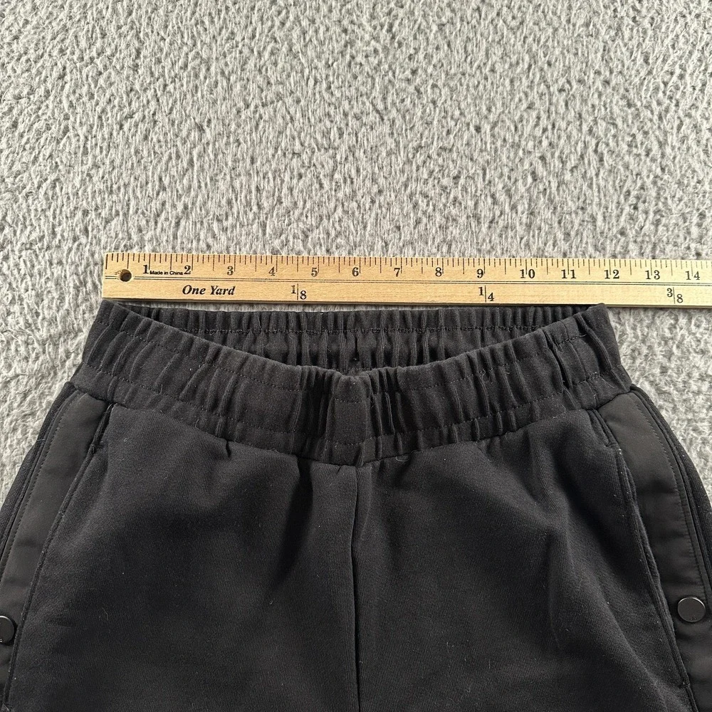 Alo Track Pants Womens S Black Snap Away Tear Away Sweatpants Active Lounge